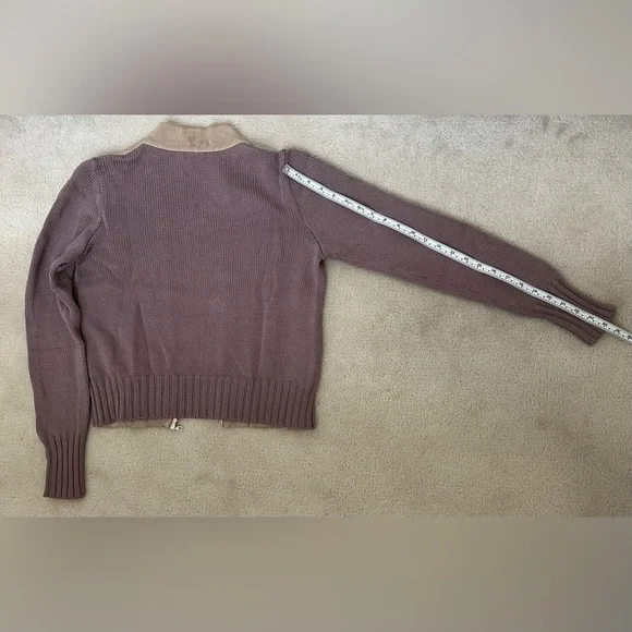 Fabiana Filippi two-tone chamois leather and cotton, waist cut jacket - Picture 10 of 16